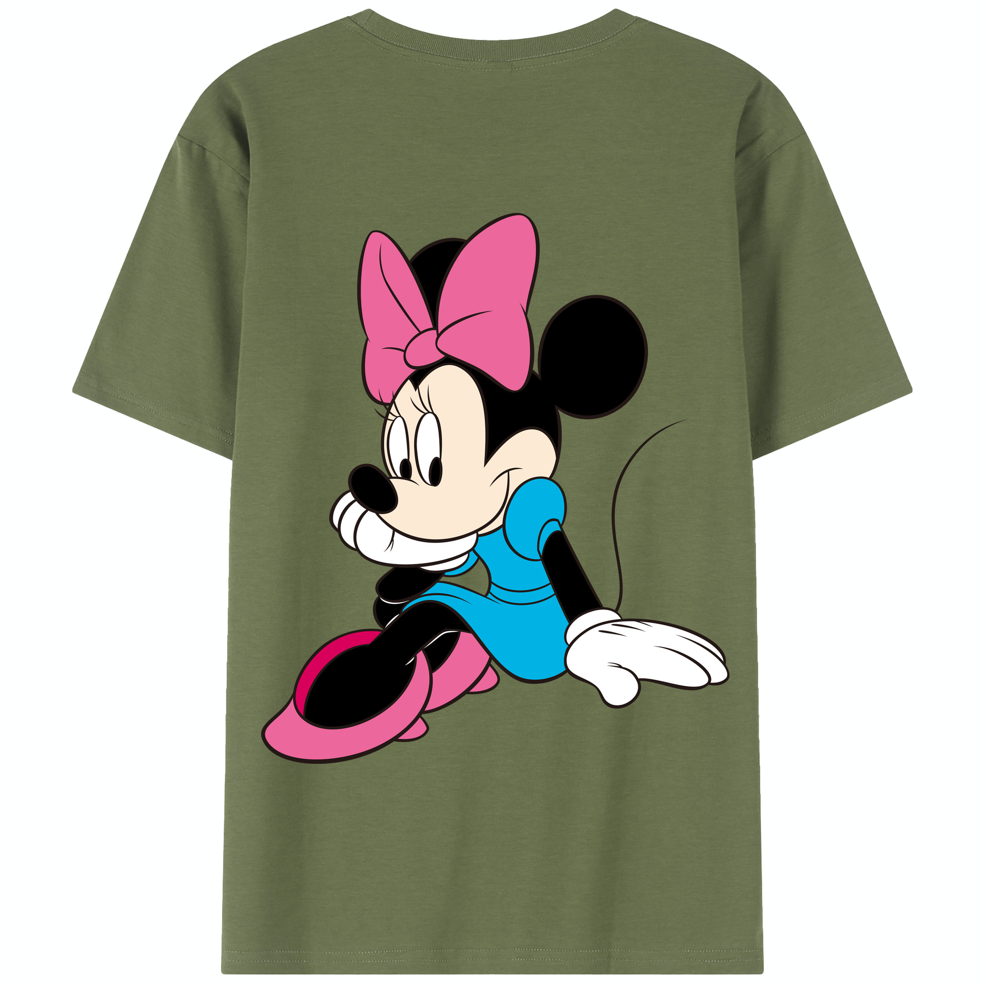 （画像用） ミッキーマウス Mickey Mouse 綿100％半袖Tシャツ（背面プリント）